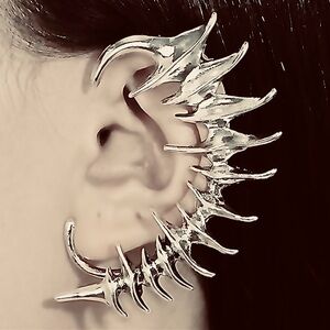 Spiky Spinal Cord~ Spine Column Animal Bone Anatomy Gothic Edgy Fantasy Ear Cuff